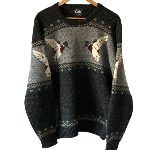 Woolrich Other - Vintage Woolrich Mallard Duck Wool Nordic Outdoors Crewneck Sweater